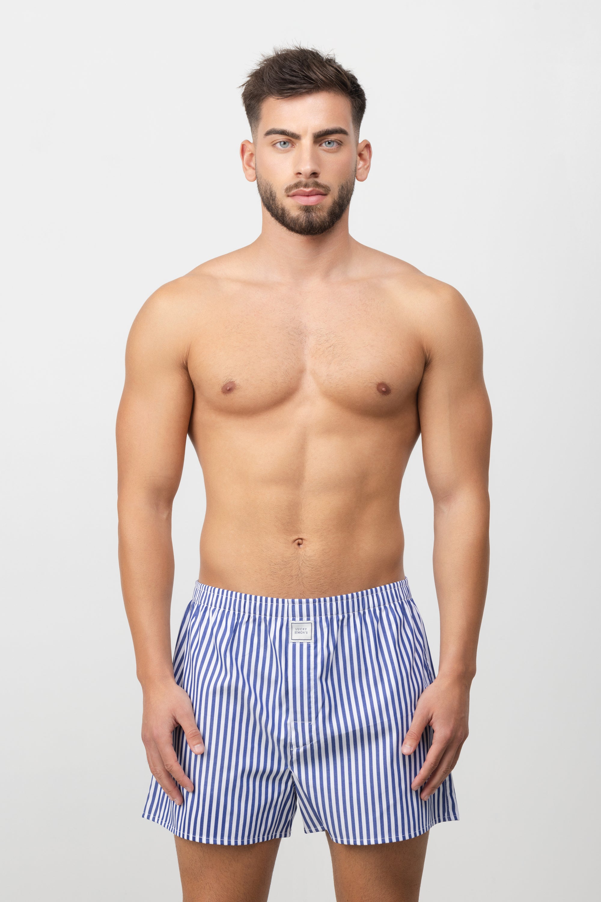 Cotton Striped Boxer Shorts