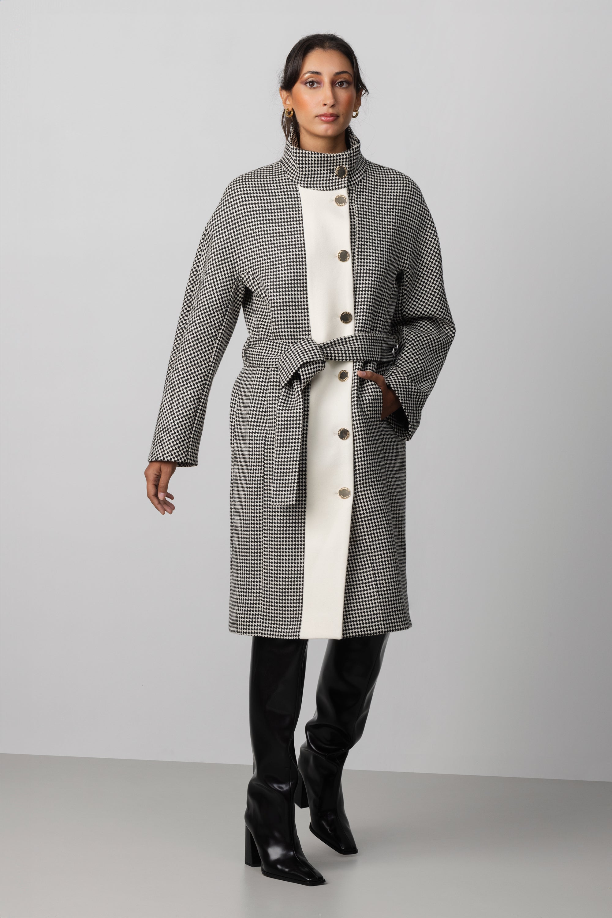 Wool Contrast Coat