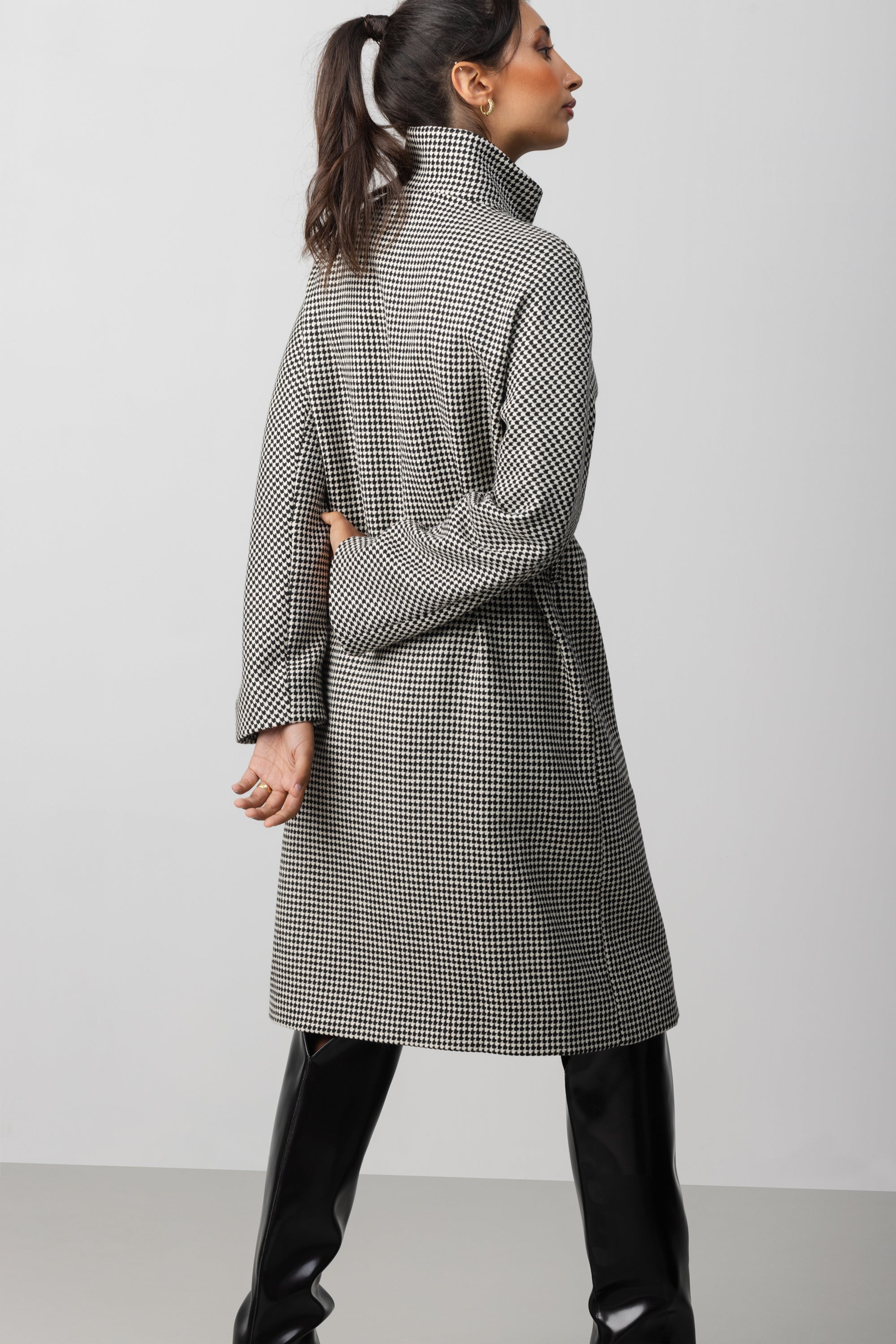 Wool Contrast Coat