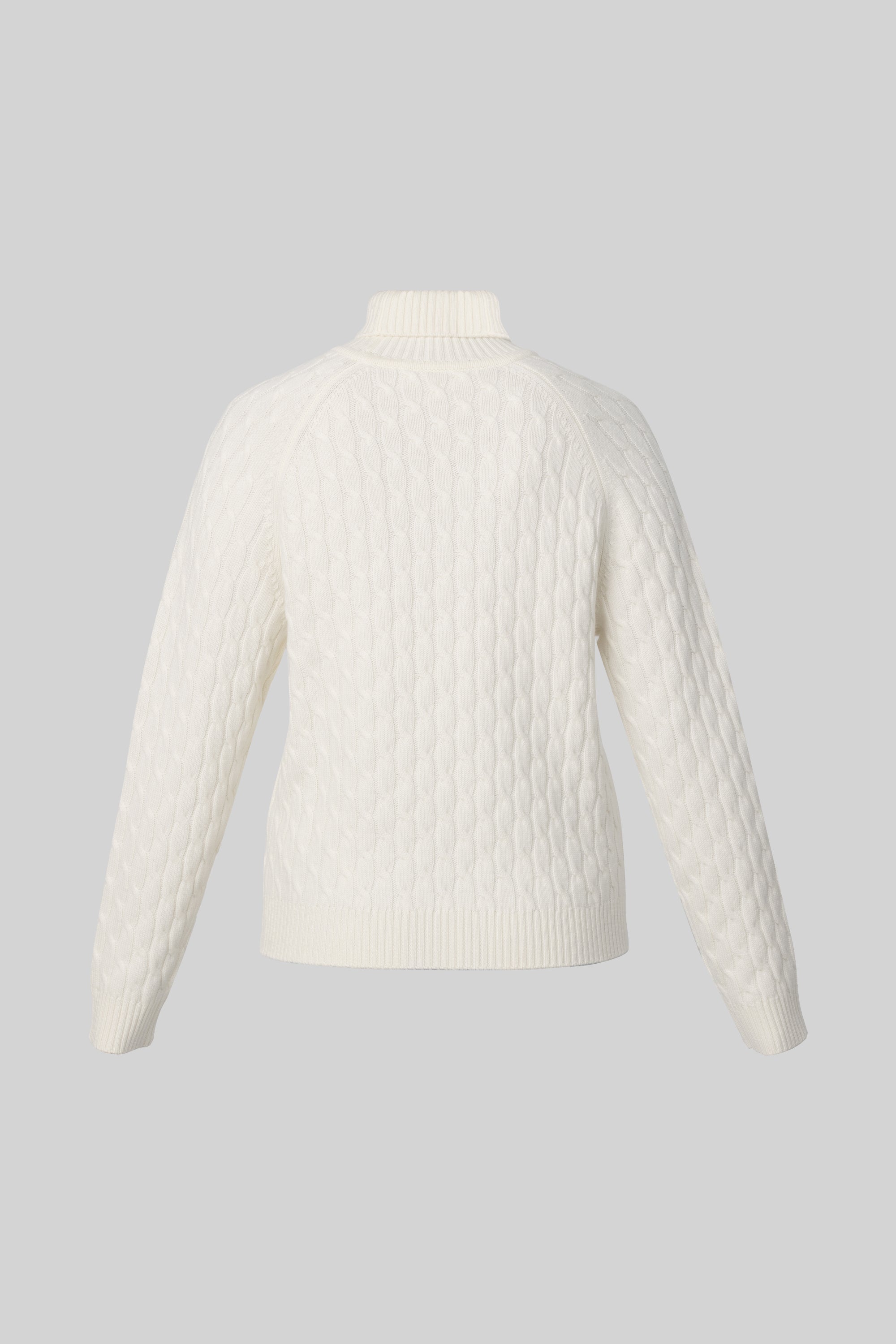 MERINO WOOL CABLE TURTLENECK